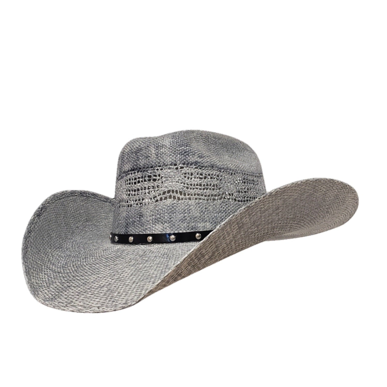 Beautiful Gray Vented Bangora Cowboy Hat