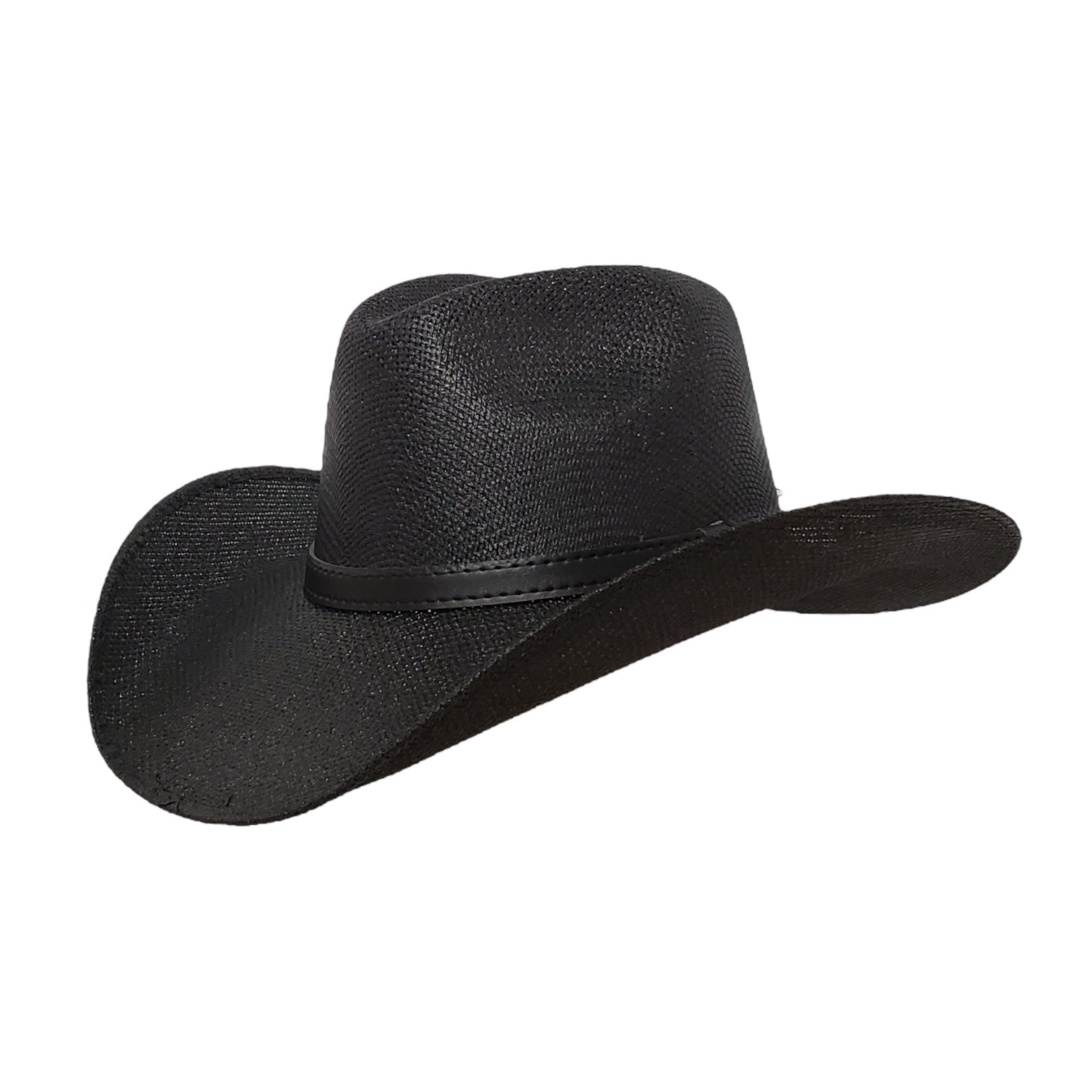 Black Canvas Breathable western hat