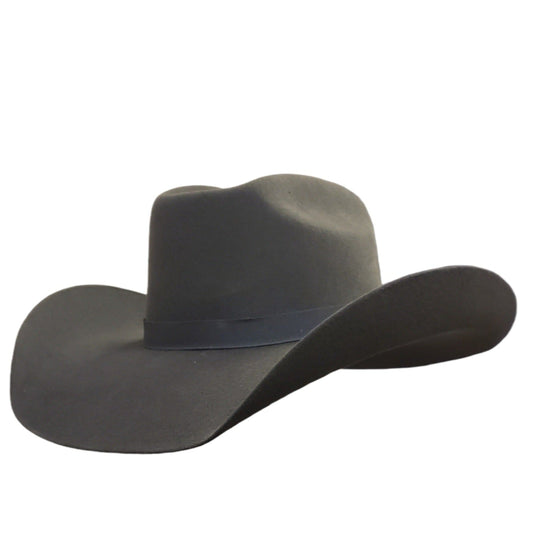 Brick crown gun metal gray felt cowboy hats near me