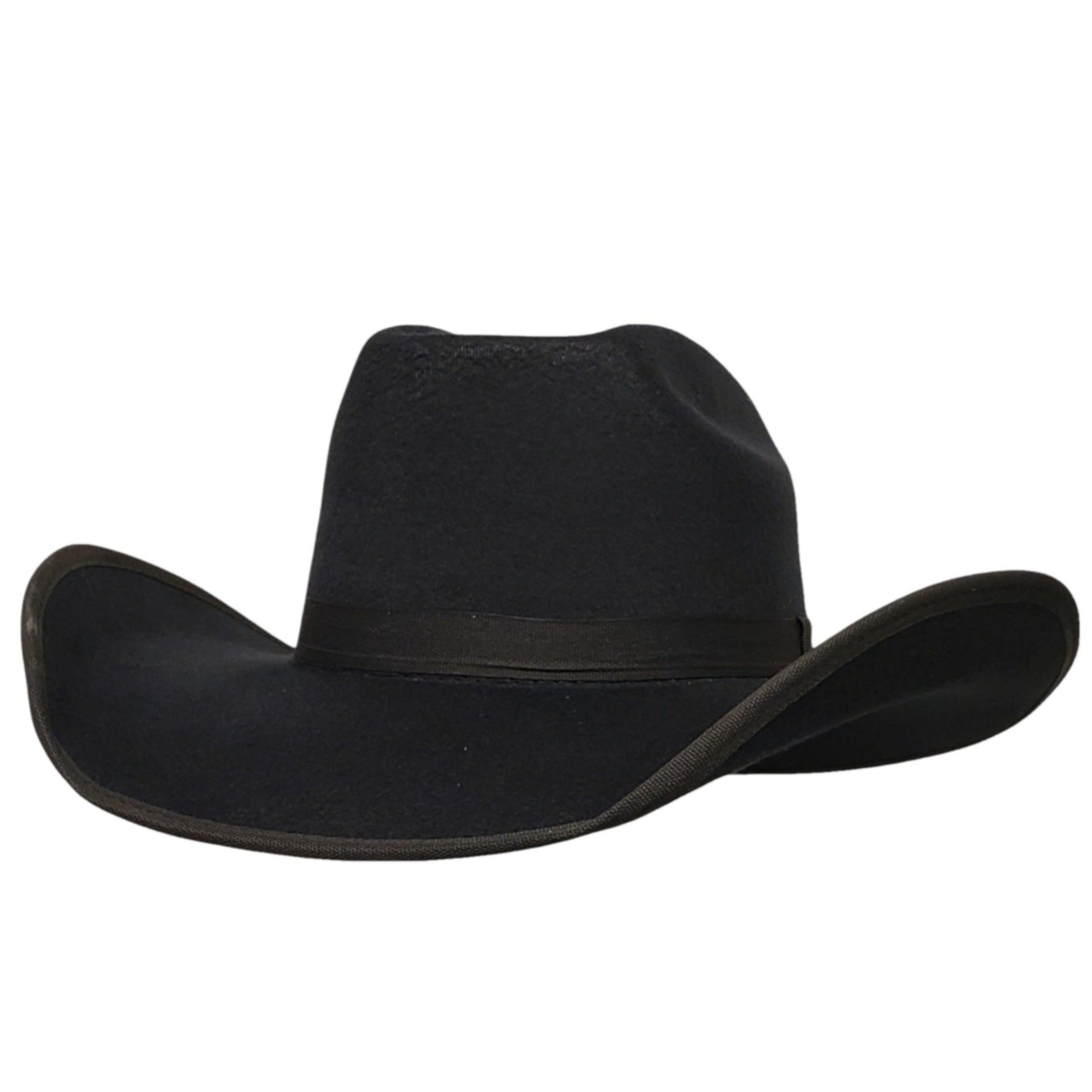 Freehand Black Felt Cowboy Hat - Cody Series Small Fits 6-7/8 to 7