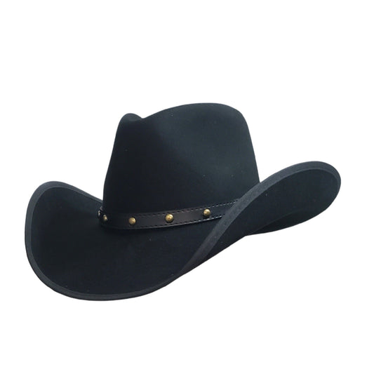 Semi-crusher cashmere high quality cowboy hat