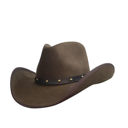 Brown cashmere semi crusher western hats near me