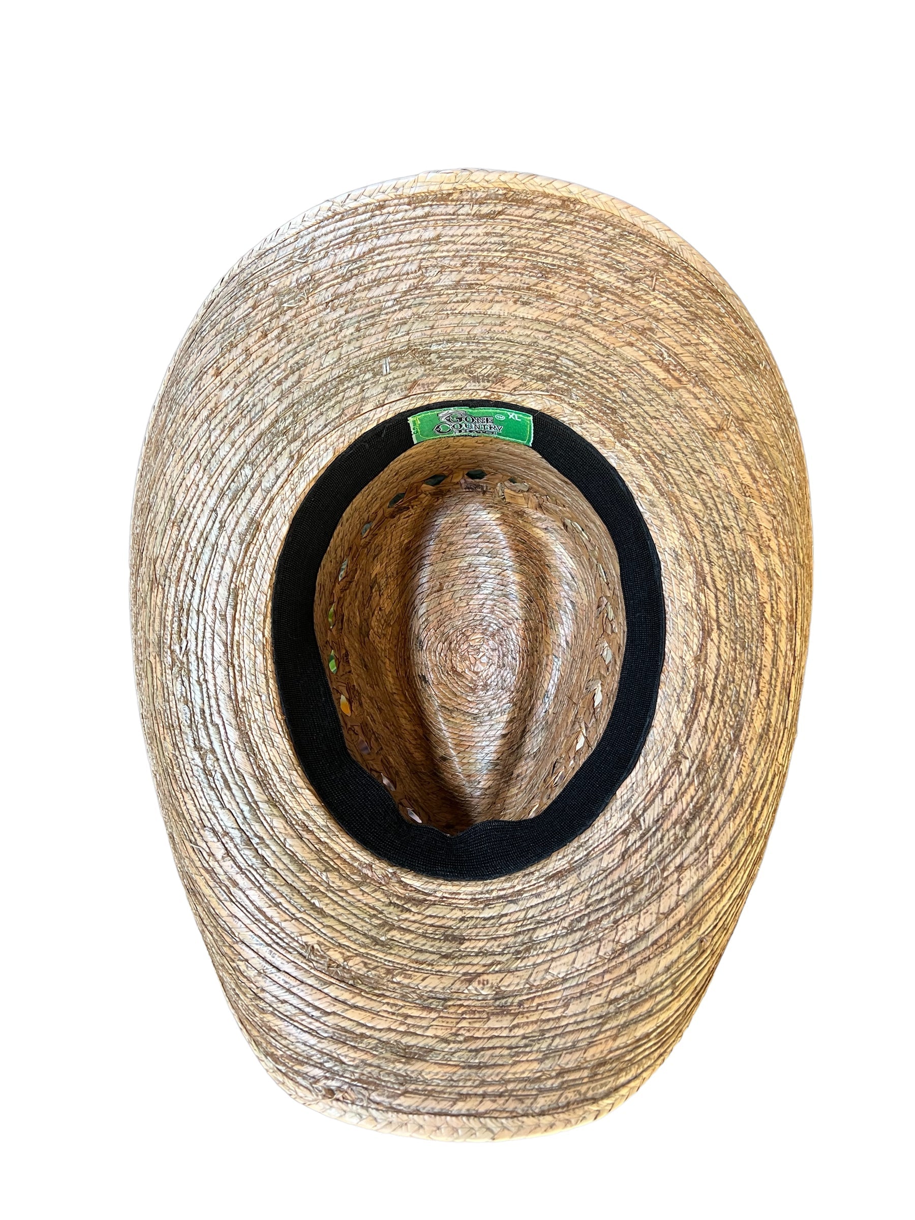 Straw Western Cowboy Hat – Winslow Brown Palm Rancher Hat for Rodeo & Outdoor Style

